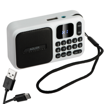 Adler AD 1924 Radio ar Bluetooth un ierakstīšanas funkciju