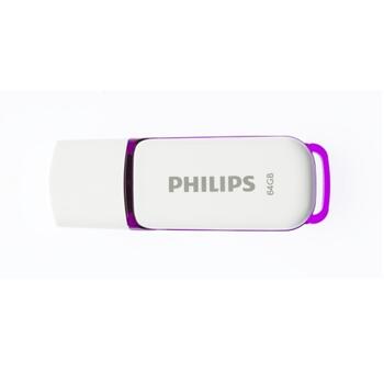Philips USB 2.0 Flash Drive Snow Edition (фиолетовая) 64GB (FM64FD70B)
