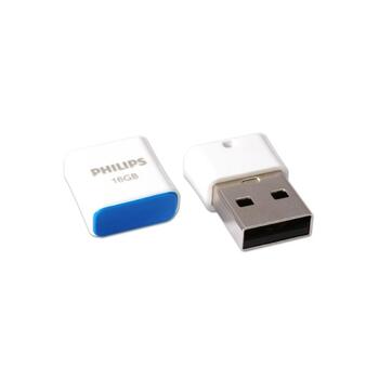 Philips USB 2.0 Flash Drive Pico Edition (синяя) 16GB (FM16FD85B)