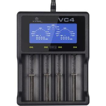 XTAR VC4 LCD Универсальное зарядное устройство Li-ion/Ni-MH, USB, 4,2V