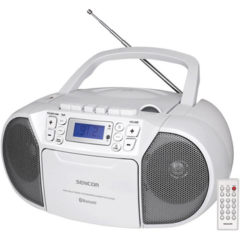 Sencor SPT 3907 W Kasešu atskaņotājs ar CD,Bluetooth