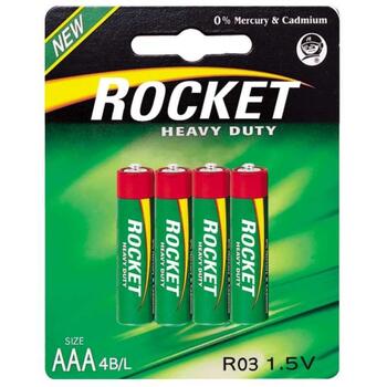 Rocket R03-4BB (AAA) Блистерная упаковка 4шт. (R03BL4)