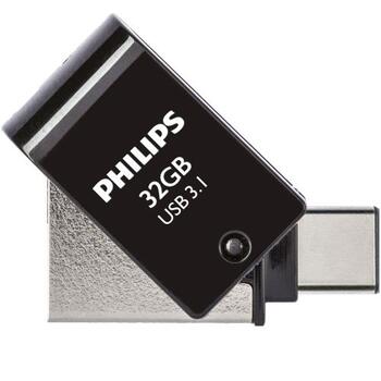 PHILIPS USB 3.1 / USB-C Flash Drive Midnight black 32GB (FM32DC152B)