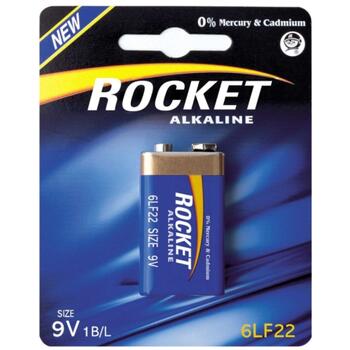 Rocket 6LR22-1BB (9V) Блистерная упаковка 1шт. (6LF22BL1)