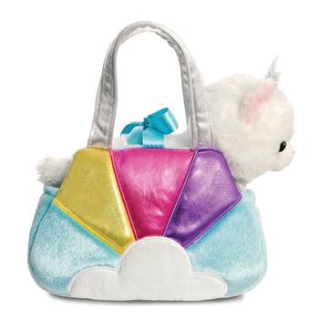 AURORA Fancy Pals Plīša kaķu princese zilā somā, 20 cm (200627C)