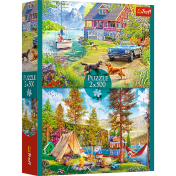 TREFL Набор пазлов Summertime relax, 2x500 шт. (37497T)