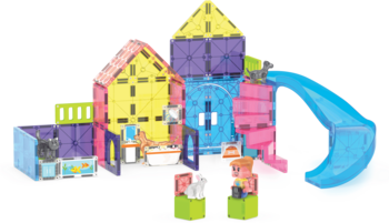 MAGNA-TILES Magnētiskais konstruktors Mājdzīvnieku rotaļu māja, 50 gab. (252050PPMT)