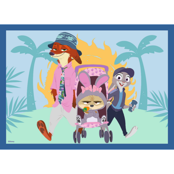 TREFL DISNEY ZOOTROPOLIS Комплект пазлов 4в1 Зверополис (34677T)