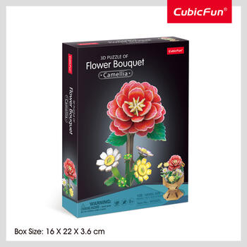 CUBICFUN 3D пазл «Букет цветов – камелия» (W3302H)