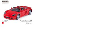 MSZ Porsche Carrera GT, 1:24 (68242M)