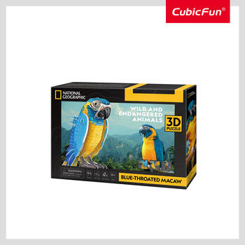 CUBICFUN NATIONAL GEOGRAPHIC 3D пазл «Синегорлый ара» (DS1097H)
