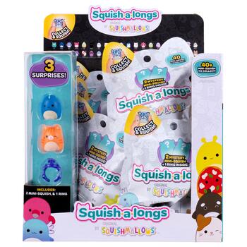 SQUISHMALLOWS SQUISH-A-LONGS Фигурки-сюрприз, 2 шт, 2,5 cm (SQAL0515)