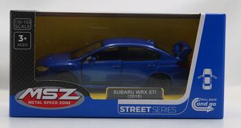 MSZ металлическая модель Subaru WRX STI, масштаб 1:40 (671002M)