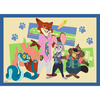 TREFL DISNEY ZOOTROPOLIS Комплект пазлов 4в1 Зверополис (34677T)