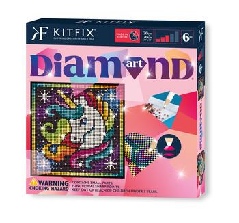 KITFIX Набор для рукоделия Алмазная мозайка Единорог (FP2028)