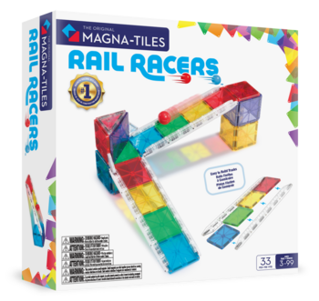 MAGNA-TILES магнитный конструктор Рельсовое ралли, 33 деталей (251033MT)