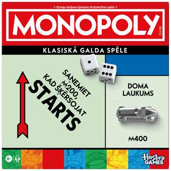 MONOPOLY Galda spēle Classic Refresh (Latviešu val.) (G0009LAT)