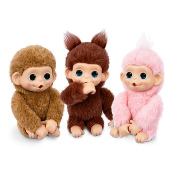 LITTLE LIVE PETS Интерактивная мягкая игрушка Обезьяна Мини, 19 см (26729)