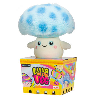 LIVING ON THE VEG S1 Plīša rotaļlieta Funguys, 15 cm (RBLV00177)