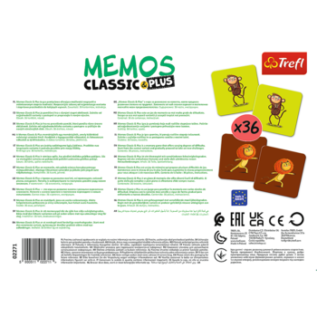 TREFL Memo Classic Plus Skaņas un kustības (02271T)