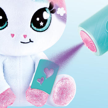 AIRBRUSH PLUSH Plīša DIY komplekts Vienradzis ar aerogrāfu, 25 cm (AIR088)