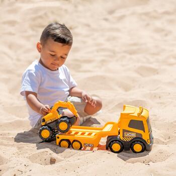 JCB Kravas automašīnas komplekts ar ekskavatoru, 36 cm (1417586T)