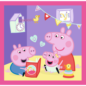 TREFL PEPPA PIG Комплект пазлов 3в1 Свинка Пеппа (34873T)