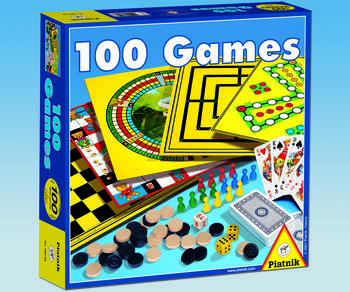 PIATNIK Board game set 100 Games (In Lithuanian lang.) (780196LT)