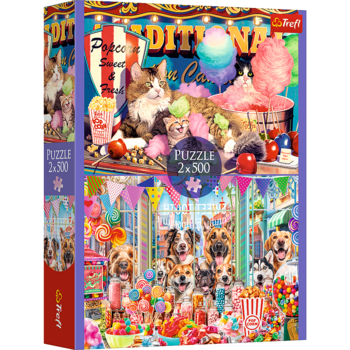 TREFL Набор пазлов Fluffy friends, 2x500 шт. (37495T)