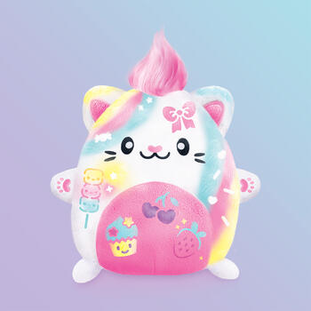 AIRBRUSH PLUSH игровой набор мягкая игрушка с аэрографом Kawaii Kitty, 25 см (AIR073)