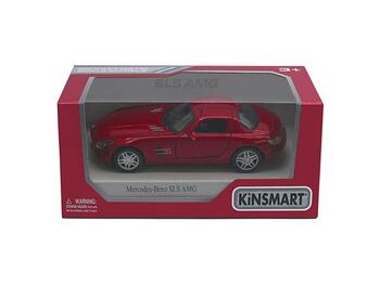KINSMART Металлическая моделька Mercedes-Benz SLS AMG, масштаб 1:38 (KT5349)