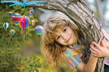 4M KidzMaker DIY komplekts Izkrāsojams gaisa balonu karuselītis (00-04791)