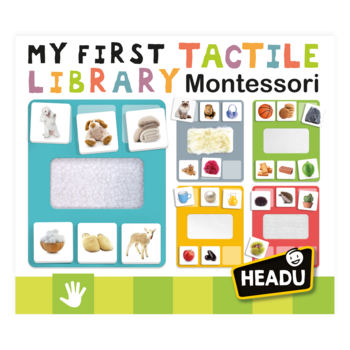 HEADU Montessori Izglītojoša spēle ´´Mana pirmā taktilā bibliotēka´´ (MU54341)