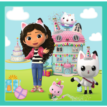 TREFL GABBY´S DOLLHOUSE Комплект пазлов 3в1 (34871T)