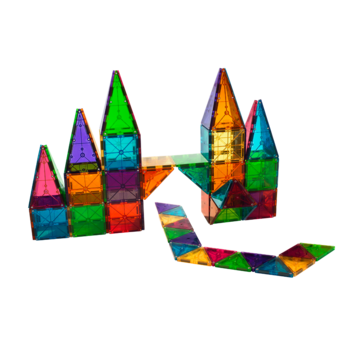 MAGNA-TILES Набор магнитного конструктора Цвета, 100 деталей (4300MT)