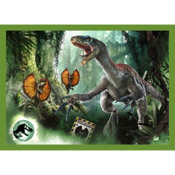TREFL JURASSIC WORD Комплект пазлов Парк юрского периода 4 в 1: 35 48 54 70 эл. (34607T)