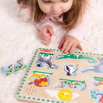 MELISSA & DOUG Puzle ar skaņu Zooloģiskā dārza dzīvnieki (6074882)
