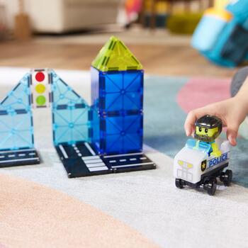 MAGNA-TILES Magnētiskais konstruktors Policijas patruļa, 20 gab. (252020MT)