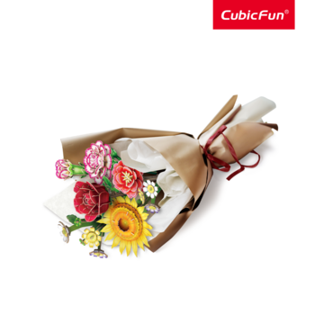 CUBICFUN 3D пазл «Букет цветов – микс» (P867H)