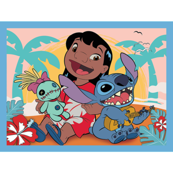 TREFL DISNEY STITCH Комплект пазлов 30 шт. + 48 шт. + 24 мемо (93585T)