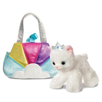 AURORA Fancy Pals Plīša kaķu princese zilā somā, 20 cm (200627C)