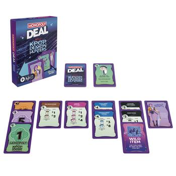 MONOPOLY карточная игра Deal KPOP Demon hunters (на английском яз.) (G4498EN)