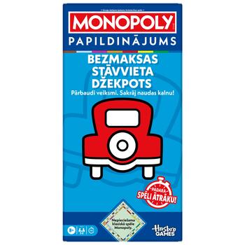 MONOPOLY Galda spēles papildkomplekts, Bezmaksas stāvvieta džekpots (Latviešu val.) (G0718LAT)