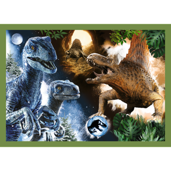 TREFL JURASSIC WORD Комплект пазлов Парк юрского периода 4 в 1: 35 48 54 70 эл. (34607T)