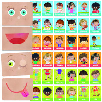 HEADU Flashcards Emotions and Actions Montessori (In Estonian lang.) (ET53023)