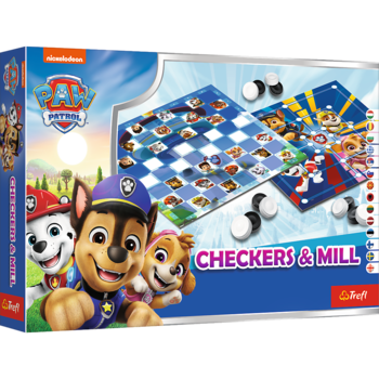 TREFL PAW PATROL Galda spēle Dambrete un Dzirnavas (02860T)