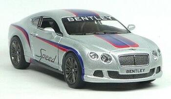 KINSMART Металлическая моделька Bentley Continental GT Speed 2012, маштаб 1:38 (KT5369F)