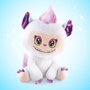 AIRBRUSH PLUSH Plīša rotaļlieta ar aerogrāfu Cutie Monster, 25 cm (AIR078)