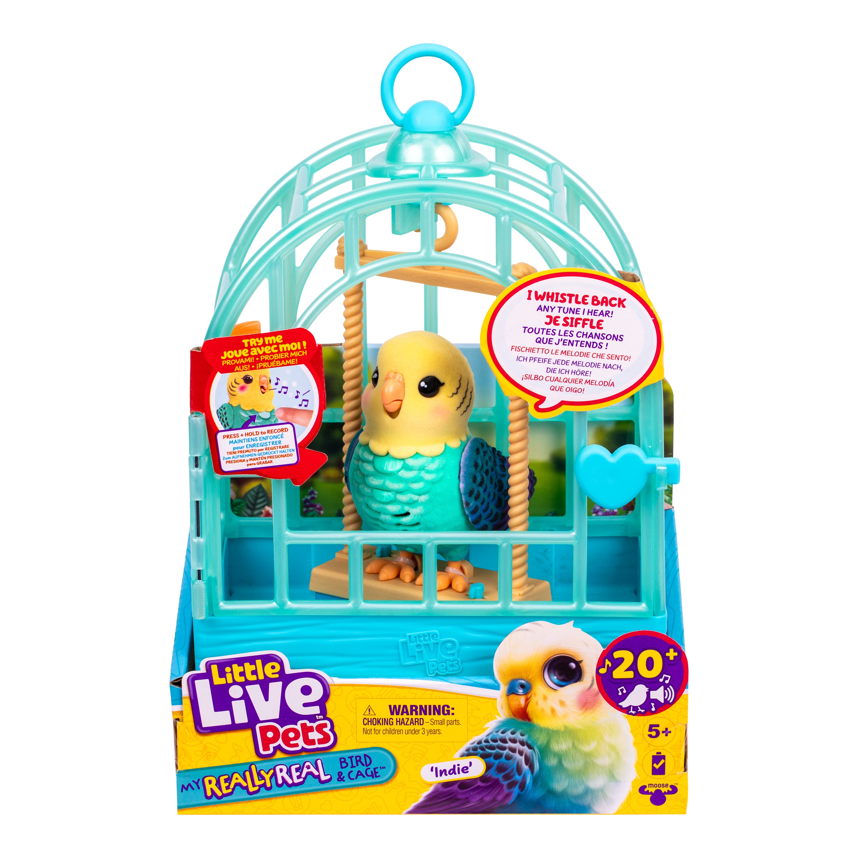 LITTLE LIVE PETS Интерактивная игрушка Птица в клетке (26683)