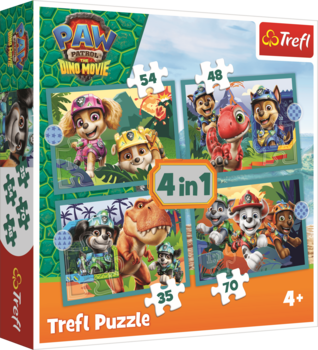 TREFL PAW PATROL Комплект пазлов 4в1 Paw Patrol (34687T)